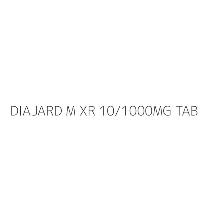 DIAJARD M XR 10/1000MG TAB