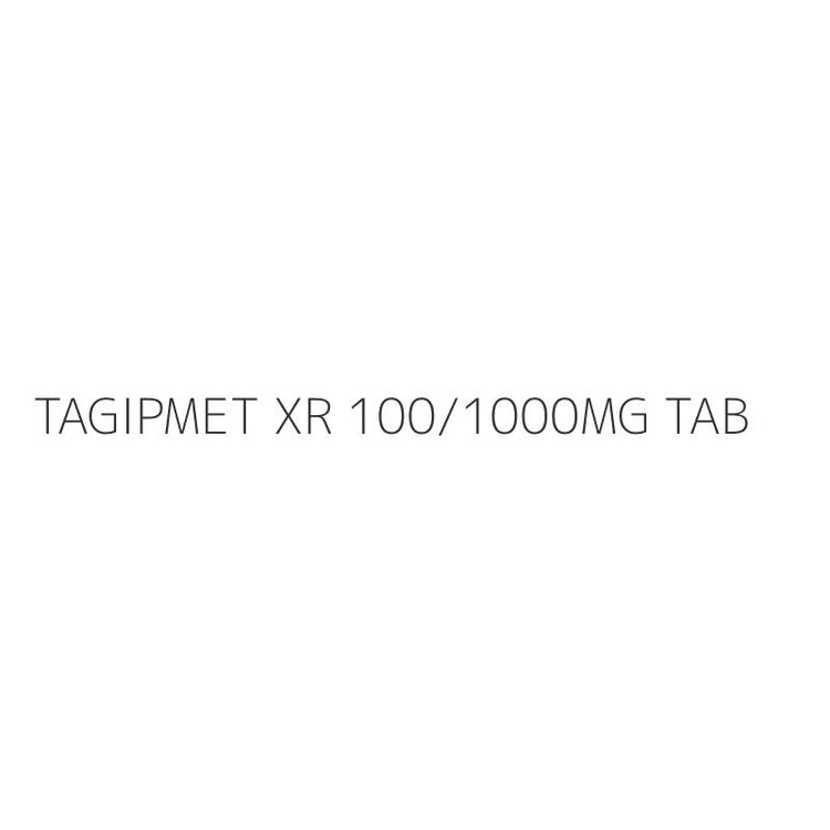 TAGIPMET XR 100/1000MG TAB