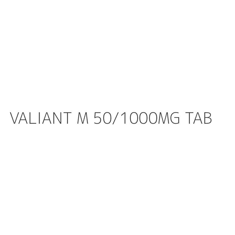 VALIANT M 50/1000MG TAB