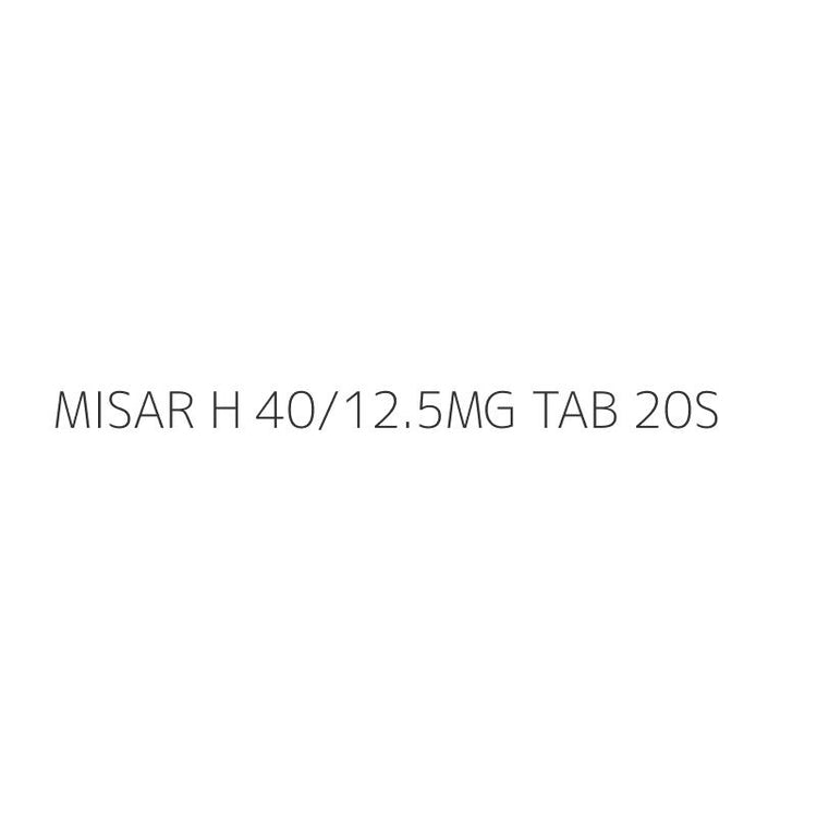MISAR H 40/12.5MG TAB 20S