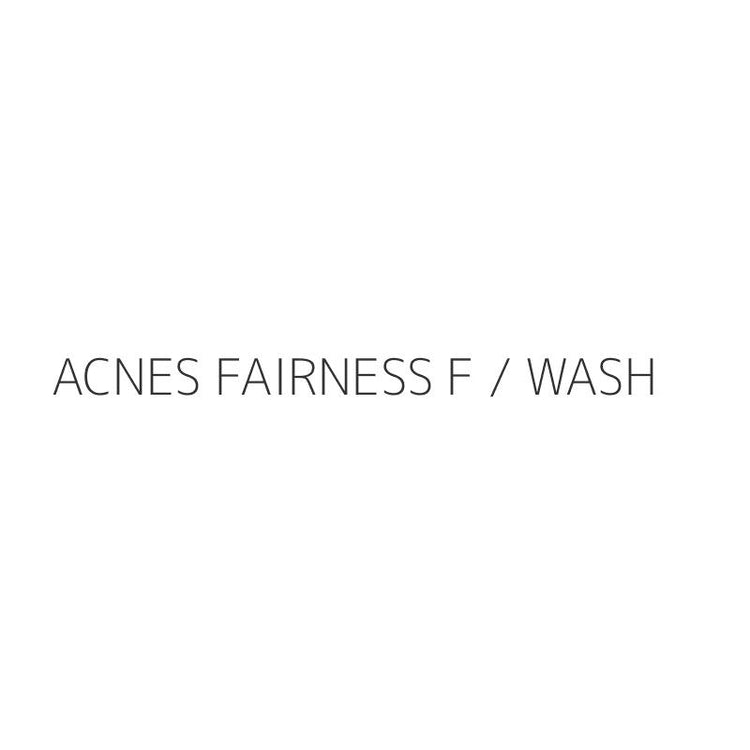 ACNES FAIRNESS F / WASH