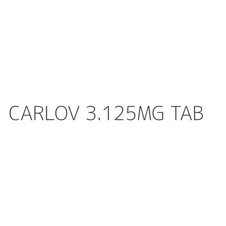 CARLOV 3.125MG TAB