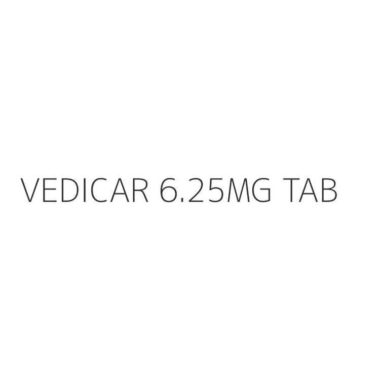 VEDICAR 6.25MG TAB