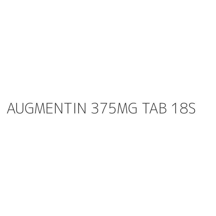 AUGMENTIN 375MG TAB 18S