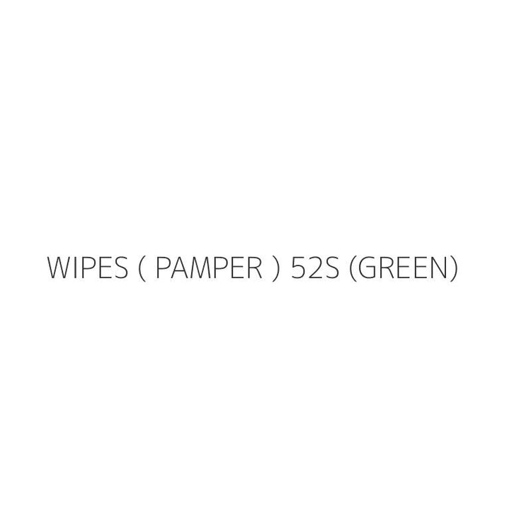 WIPES ( PAMPER ) 52S (GREEN)