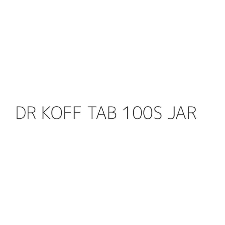 DR KOFF TAB 100S JAR