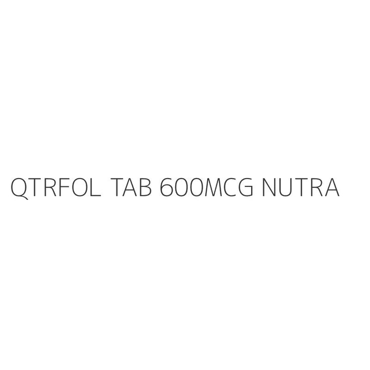 QTRFOL TAB 600MCG NUTRA