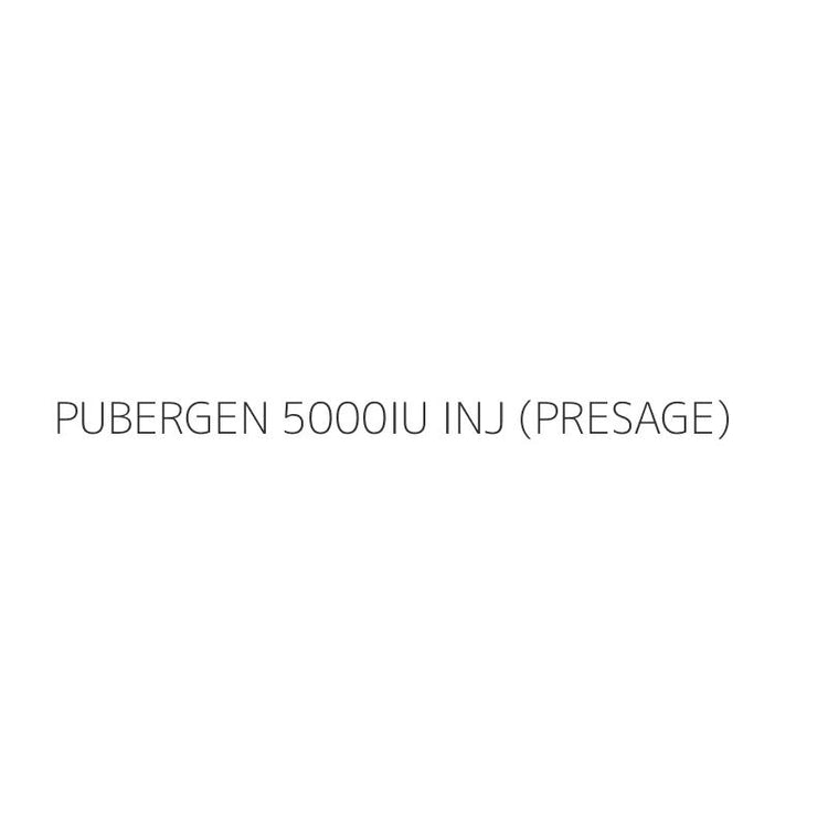 PUBERGEN 5000IU INJ (PRESAGE)