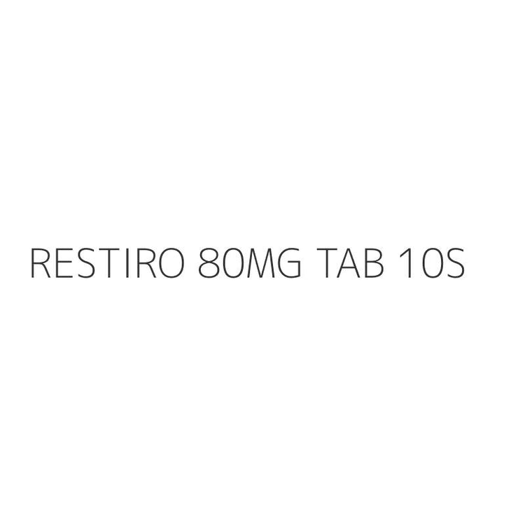 RESTIRO 80MG TAB 10S