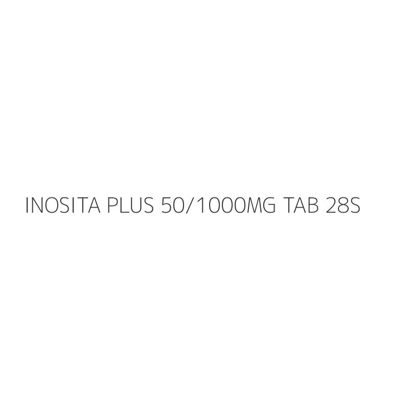 INOSITA PLUS 50/1000MG TAB 28S