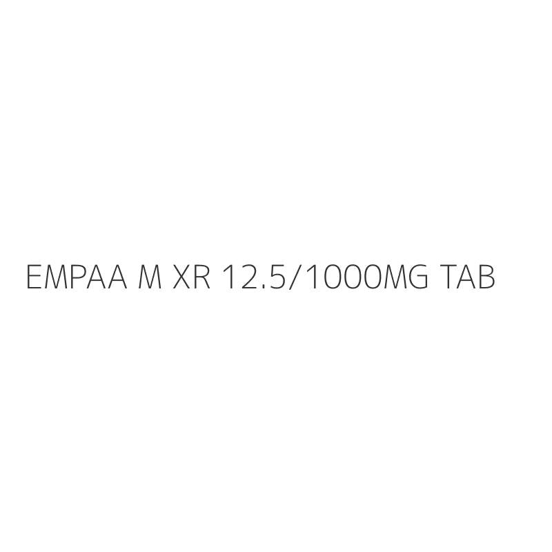 EMPAA M XR 12.5/1000MG TAB
