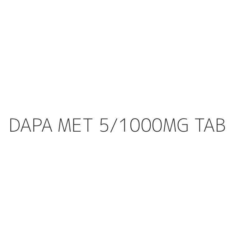 DAPA MET 5/1000MG TAB