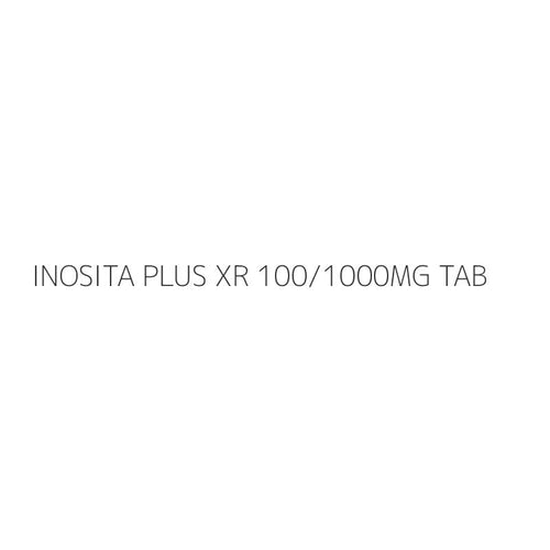 INOSITA PLUS XR 100/1000MG TAB