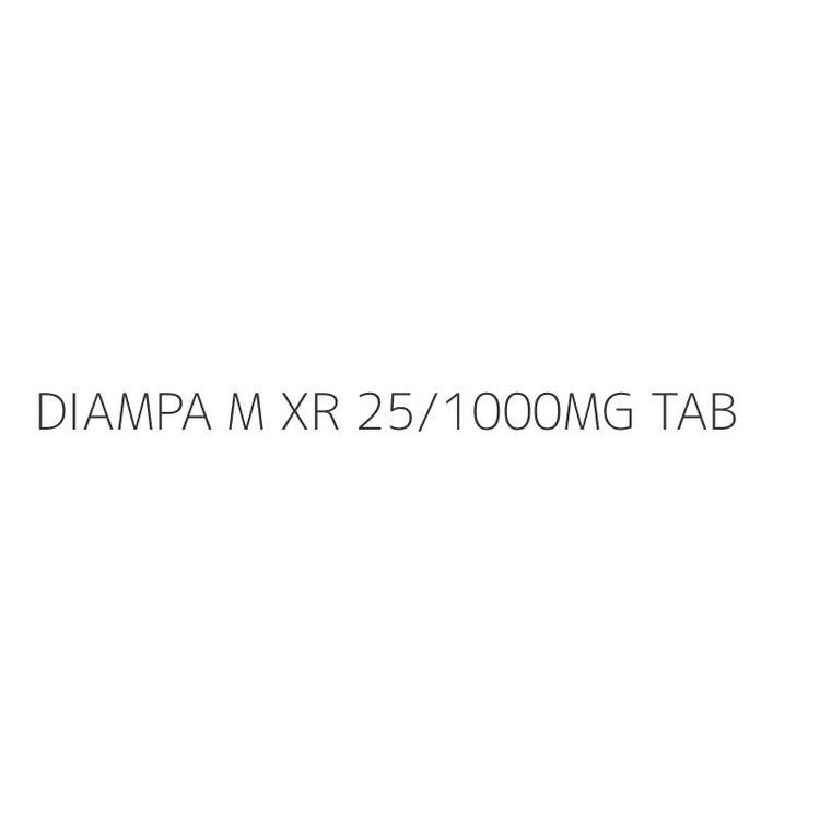 DIAMPA M XR 25/1000MG TAB