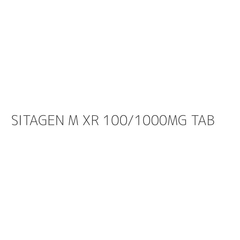 SITAGEN M XR 100/1000MG TAB