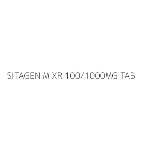 SITAGEN M XR 100/1000MG TAB