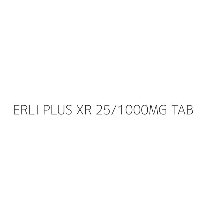 ERLI PLUS XR 25/1000MG TAB