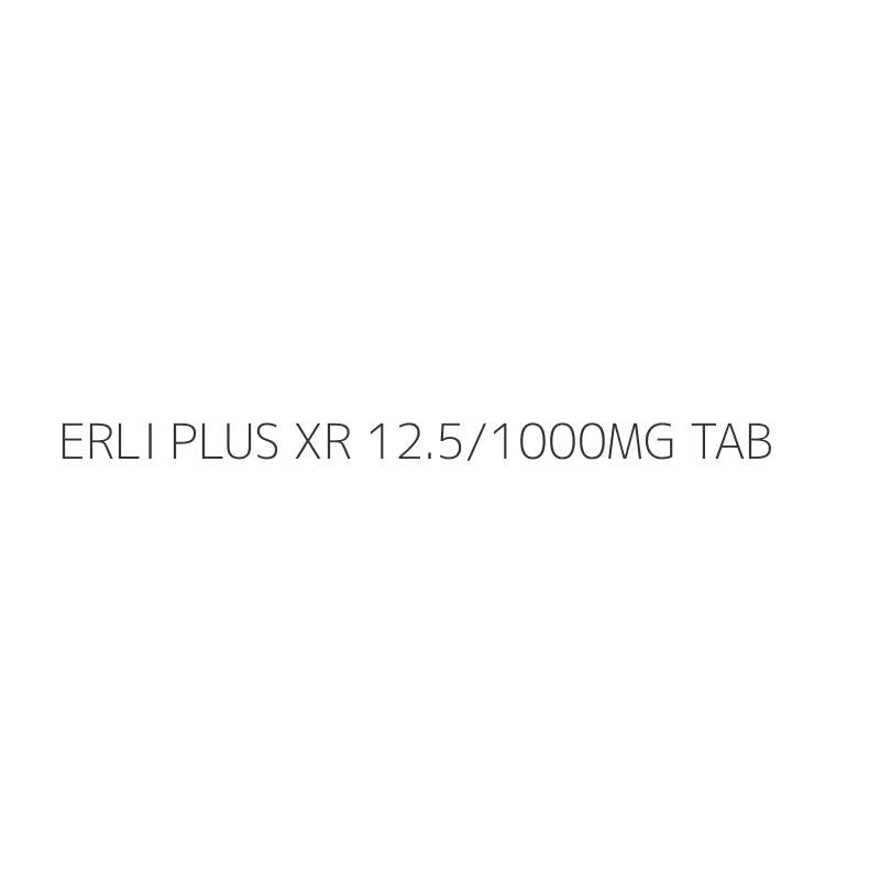 ERLI PLUS XR 12.5/1000MG TAB