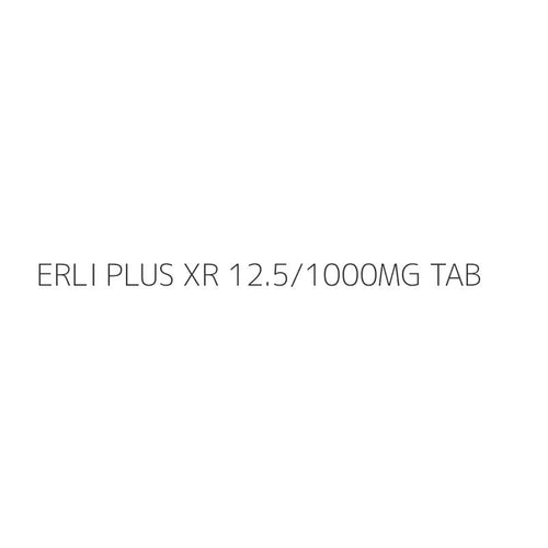 ERLI PLUS XR 12.5/1000MG TAB