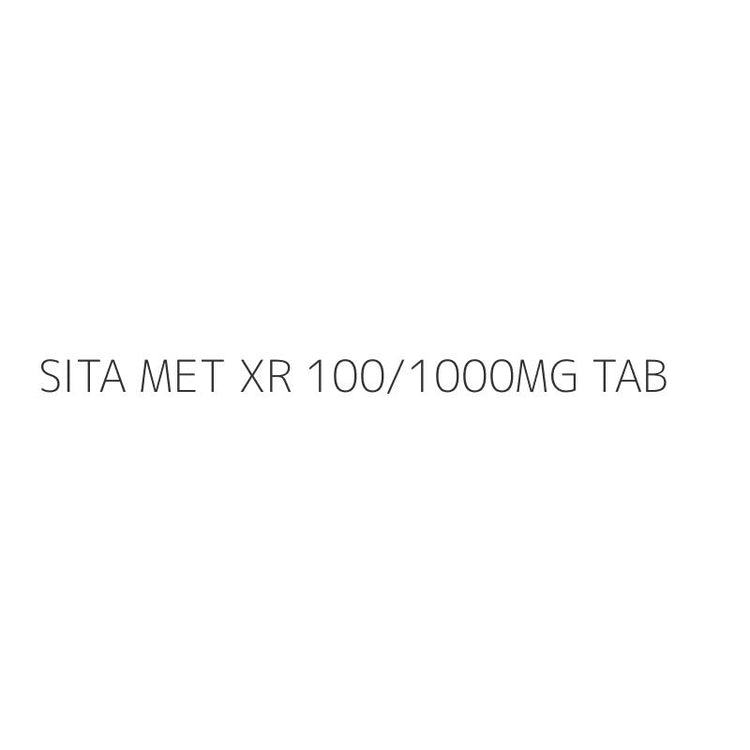SITA MET XR 100/1000MG TAB
