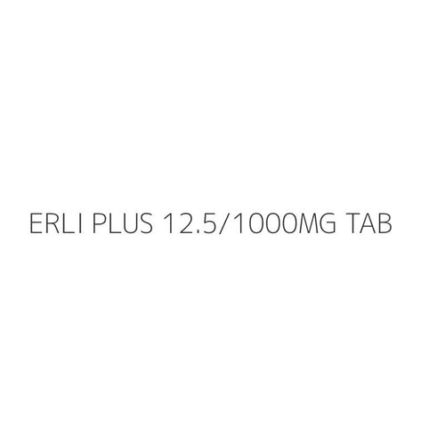 ERLI PLUS 12.5/1000MG TAB