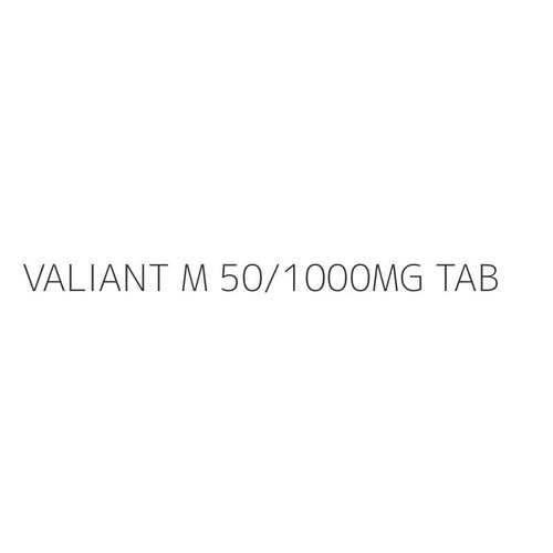 VALIANT M 50/1000MG TAB