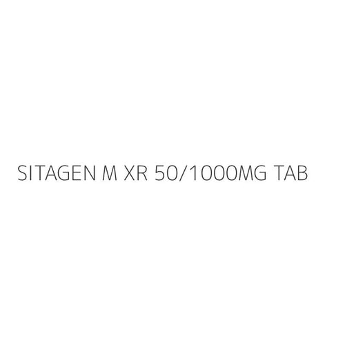 SITAGEN M XR 50/1000MG TAB