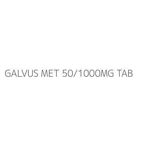 GALVUS MET 50/1000MG TAB