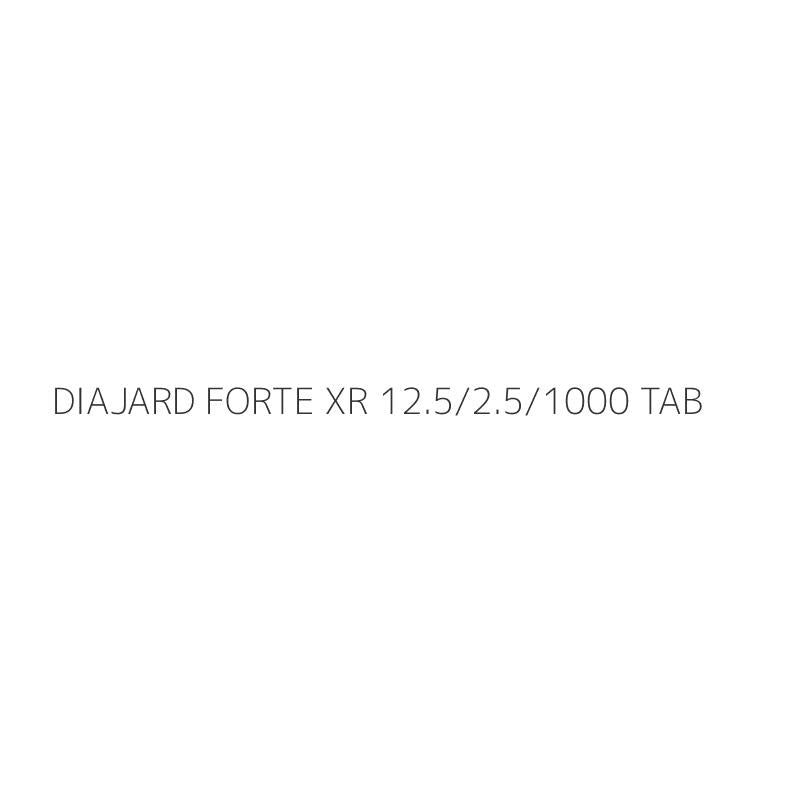 DIAJARD FORTE XR 12.5/2.5/1000 TAB