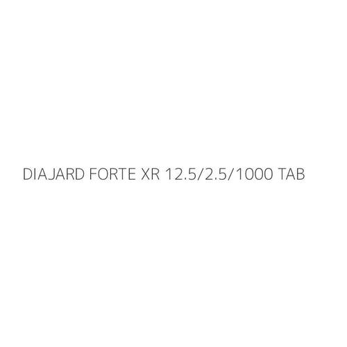 DIAJARD FORTE XR 12.5/2.5/1000 TAB