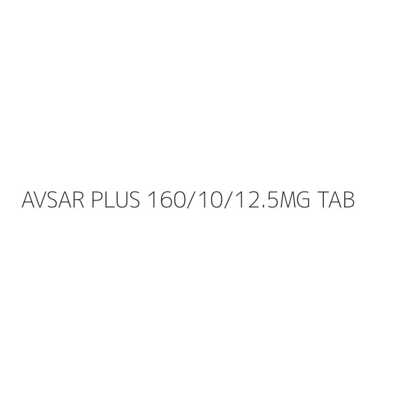 AVSAR PLUS 160/10/12.5MG TAB