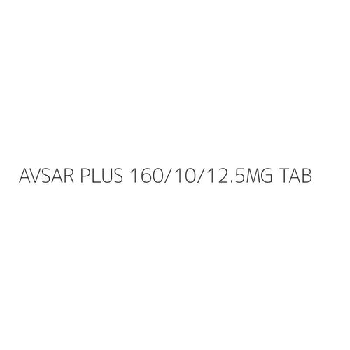 AVSAR PLUS 160/10/12.5MG TAB