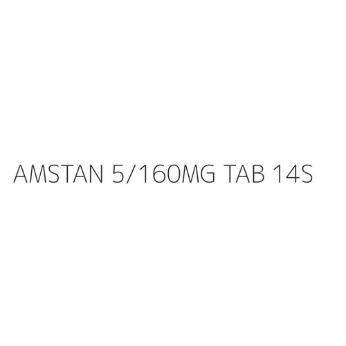 AMSTAN 5/160MG TAB 14S