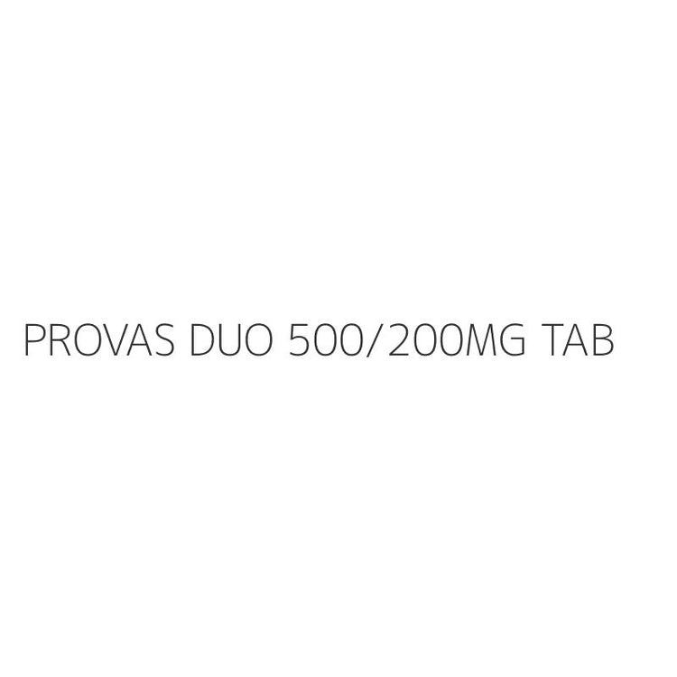 PROVAS DUO 500/200MG TAB