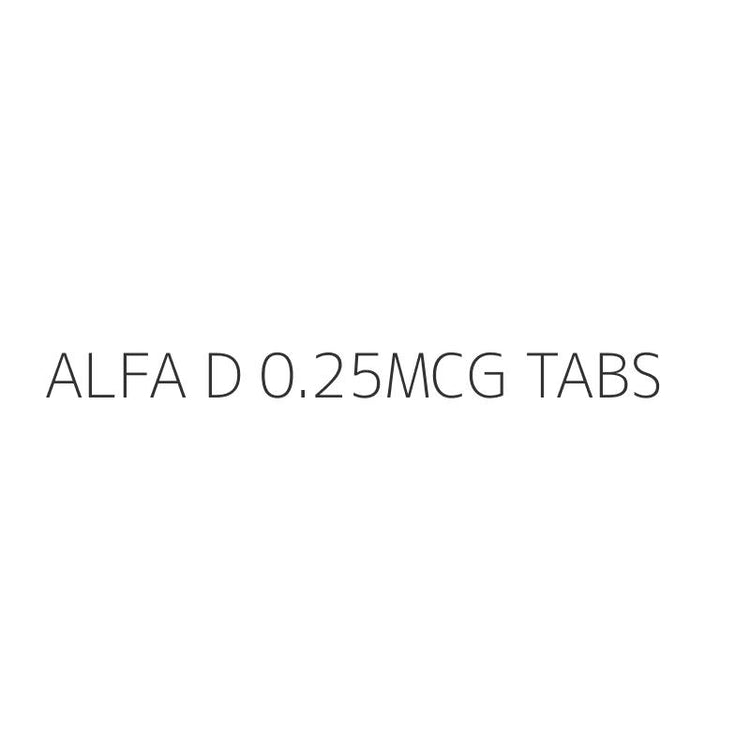 ALFA D 0.25MCG TABS