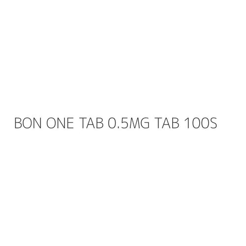 BON ONE TAB 0.5MG TAB 100S