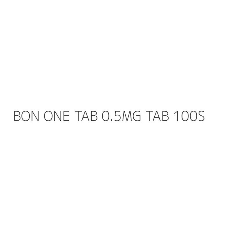 BON ONE TAB 0.5MG TAB 100S