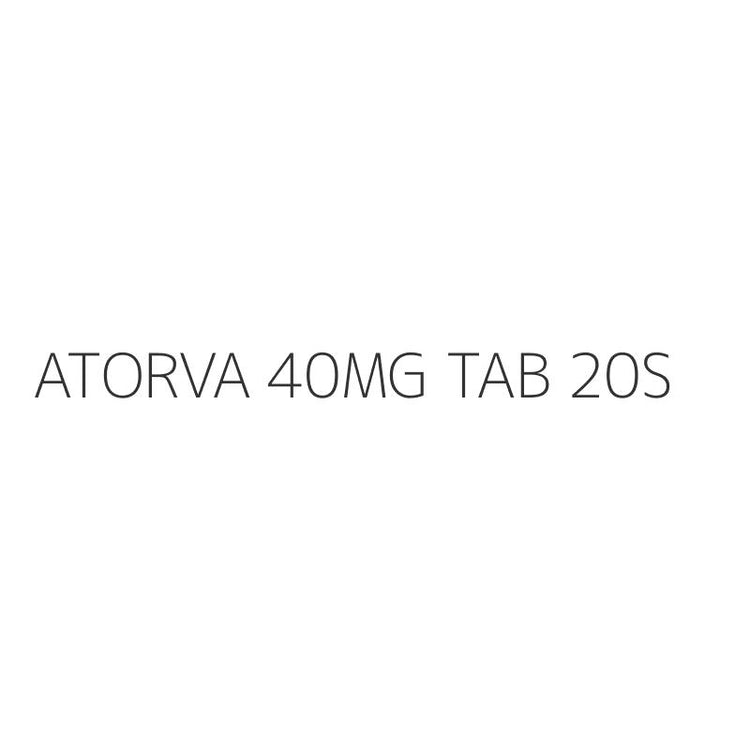 ATORVA 40MG TAB 20S