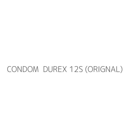CONDOM  DUREX 12S (ORIGNAL)