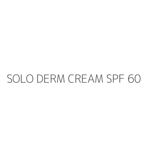 SOLO DERM CREAM SPF 60