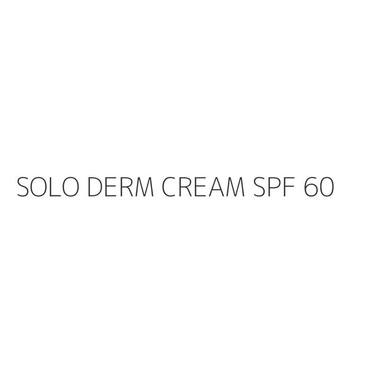 SOLO DERM CREAM SPF 60