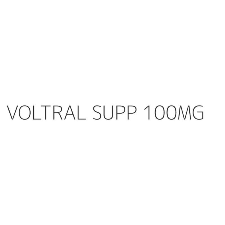 VOLTRAL SUPP 100MG