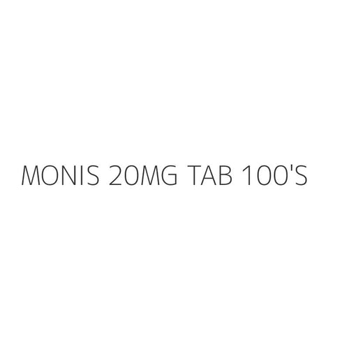 MONIS 20MG TAB 100'S