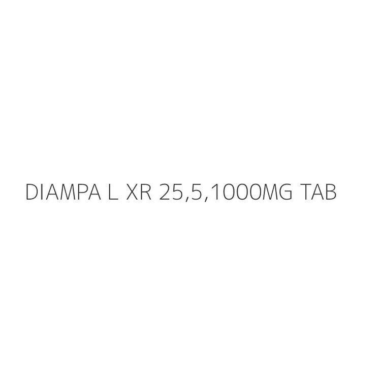 DIAMPA L XR 25,5,1000MG TAB