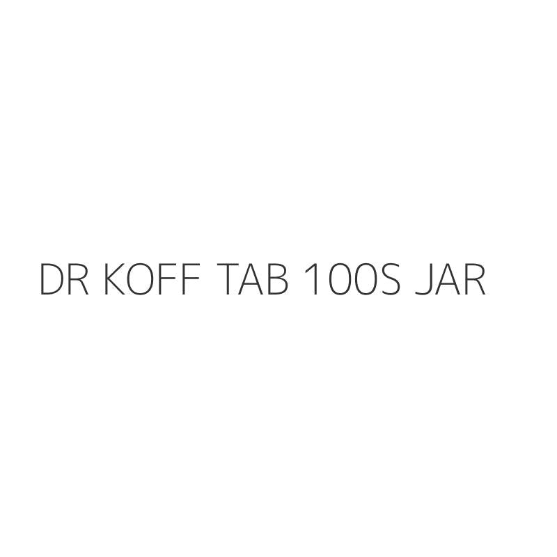 DR KOFF TAB 100S JAR