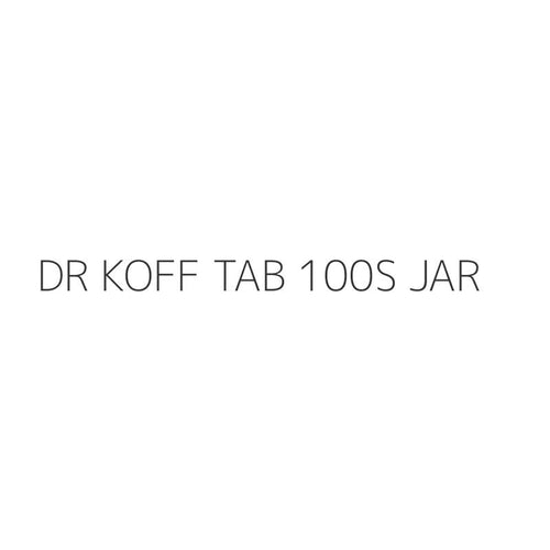 DR KOFF TAB 100S JAR