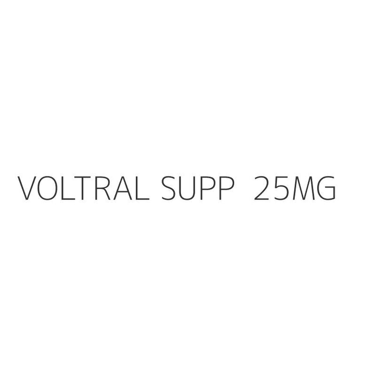 VOLTRAL SUPP  25MG
