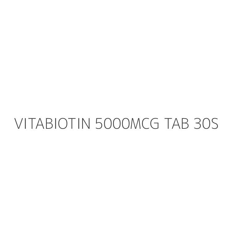 VITABIOTIN 5000MCG TAB 30S
