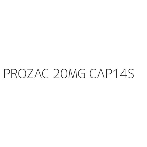 PROZAC 20MG CAP14S