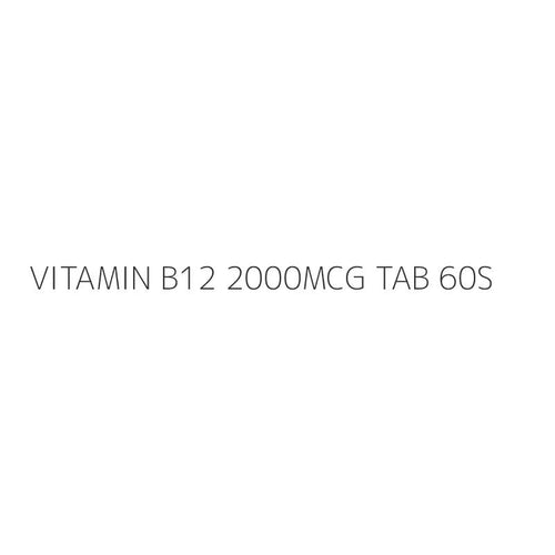 VITAMIN B12 2000MCG TAB 60S